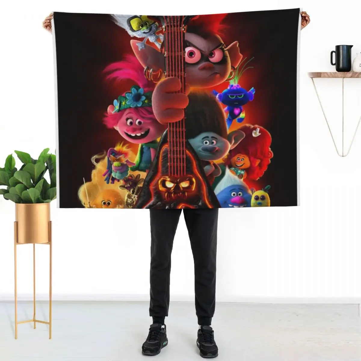 

TROLLS WORLD TOUR (2020) Throw Blanket Soft Comfort Blanket for Reading Watching TV