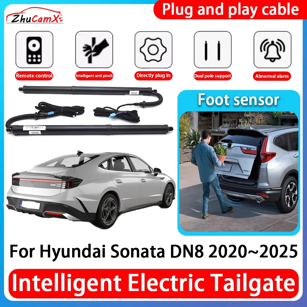 

ZhuCamX Car Power Trunk Electric Suction Tailgate Intelligent Tail Gate Lift Strut For Hyundai Sonata DN8 2020~2025