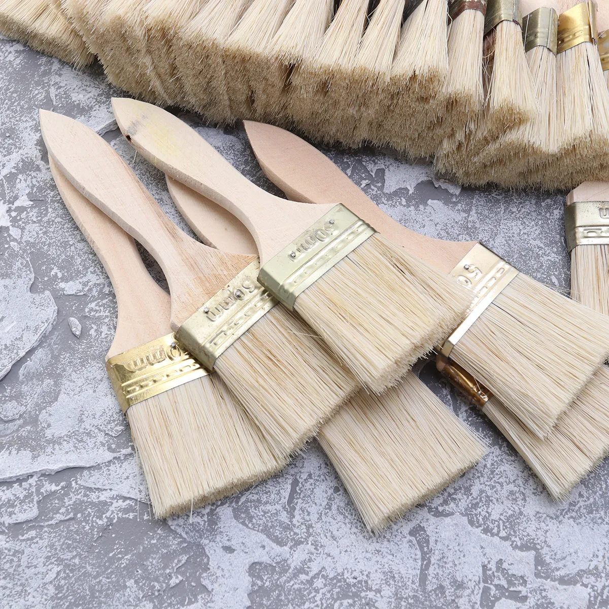 23pcs Paint Durable Wooden Handle Bristle Premium Painting Tool Brush for Furniture Home Wall Painting