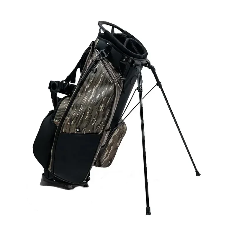 superior quality pu leather camouflage lightweight golf stand bag 6 way