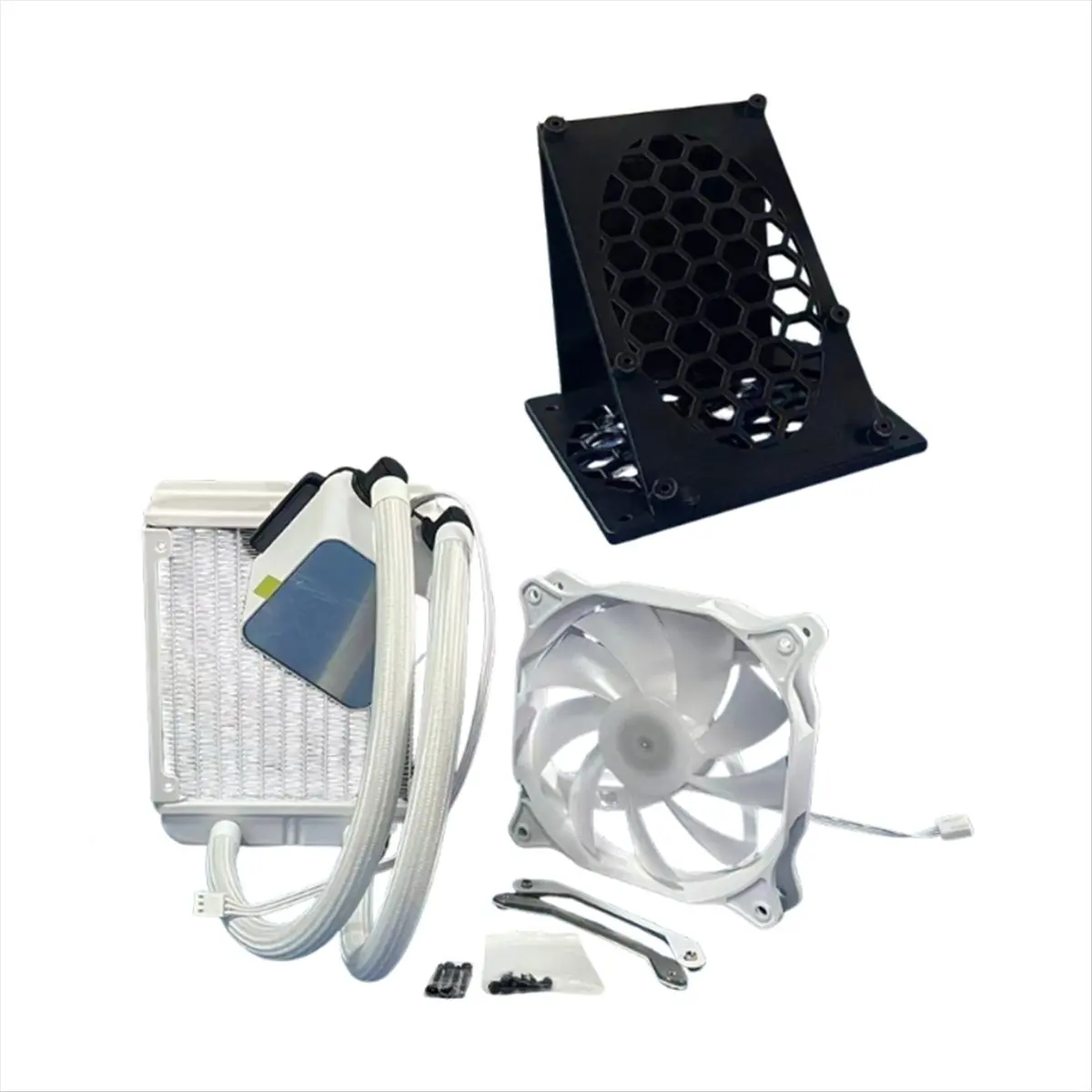 [VALUE PACK]For ++ Hydro 4.8TH/S BTC Miner Cooling Fan Kit Crypto Machine Miner Liquid Cooling Fan White