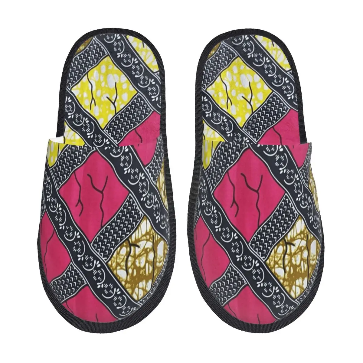 

Стильные и уникальные домашние тапочки с принтом африканской Анкары, мягкие теплые пушистые тапочки из пены с эффектом памяти, женская домашняя уличная обувь на заказ