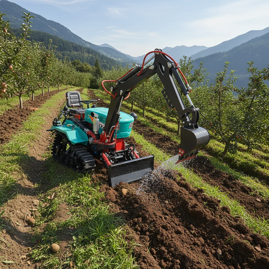 

Mini Crawler Tractor 15HP 20HP Agricultural Cultivator Diesel Engine Rubber Track Farm Plowing Tilling Machine for Garden