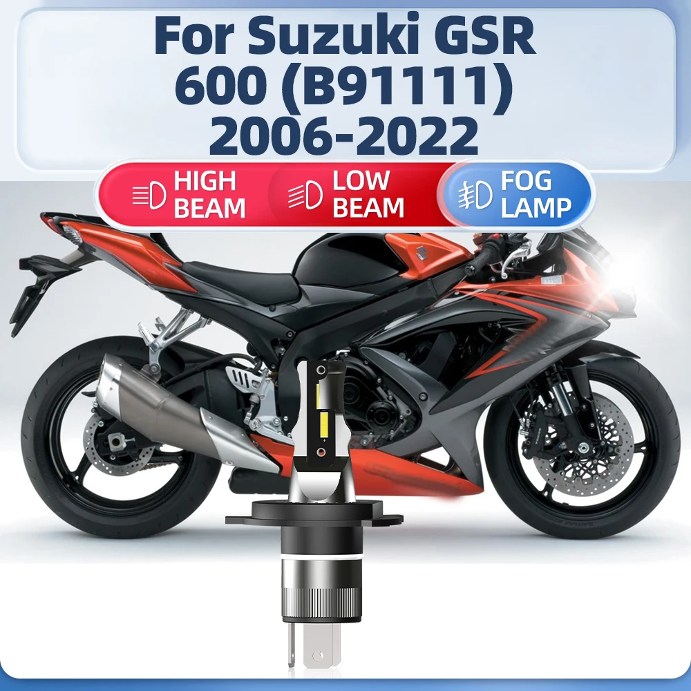 

Motorcycle LED Headlight Bulb 10000LM Moto Lamp 12V 6000K For Suzuki GSR 600 (B91111) 2006-2016 2017 2018 2019 2020 2021 2022