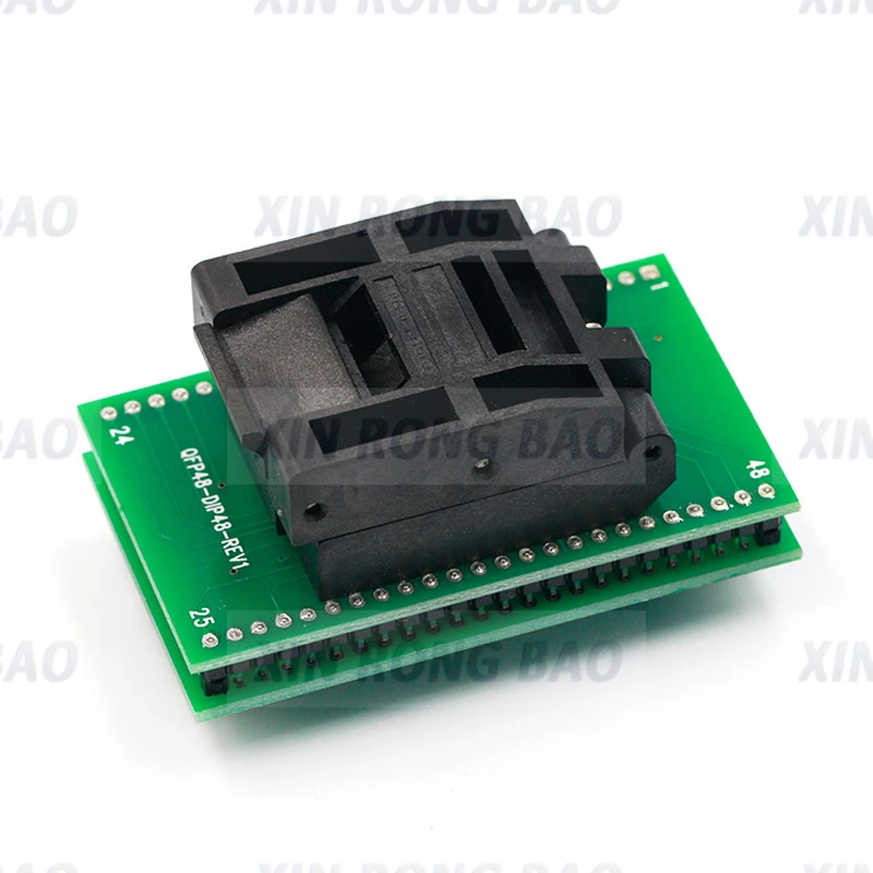 LQFP48 to DIP48  IC Test Socket Programming Adapter / TQFP48 to DIP48  0.5mm Pitch Programming r IC Test socket Programmer