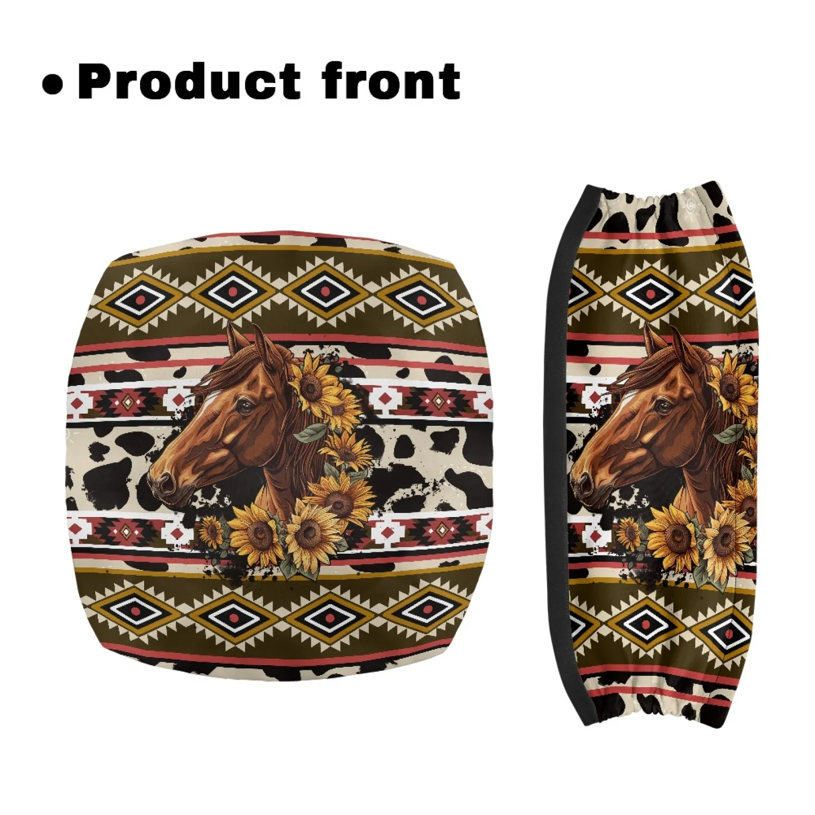 Coloranimal Quilted Cover 2 Pcs Walker Seat Covers Polyester Fabric Rollator Seat Cover for The Elderly