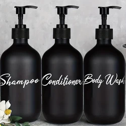 3pcs Soap Dispenser Bathroom Shampoo Shower Gel Bottle Refillable Soap Liquid Storage Container 500ml