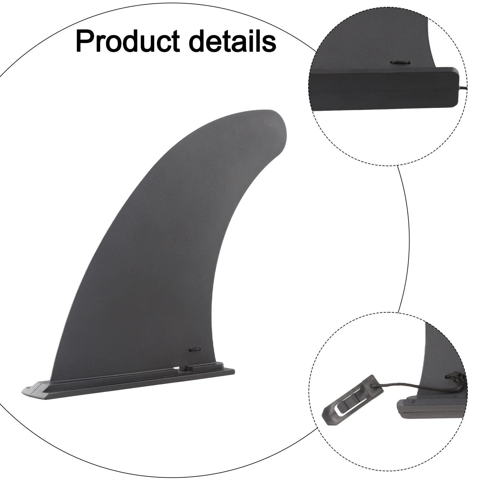 Surfboard Slide in Fin 9 Inch Compatible with For Stand Up Paddle Boards and Inflatable SUPs Easy Installation