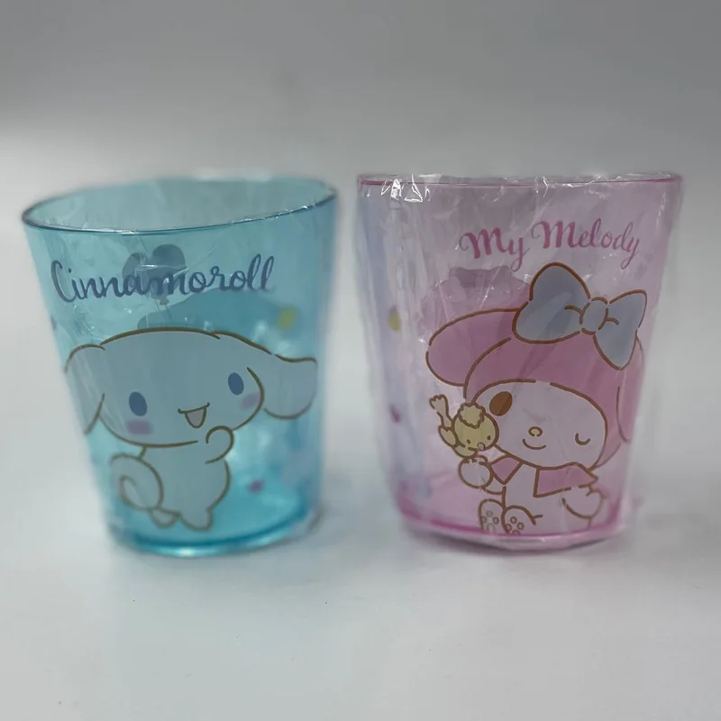 Sanrio Yugui Dog Cinnamoroll Drink Cup Kuromi Cute Cartoon Cold Drink Cup Melody Children's Mouthwash Cup Kawaii Girl Water Cup