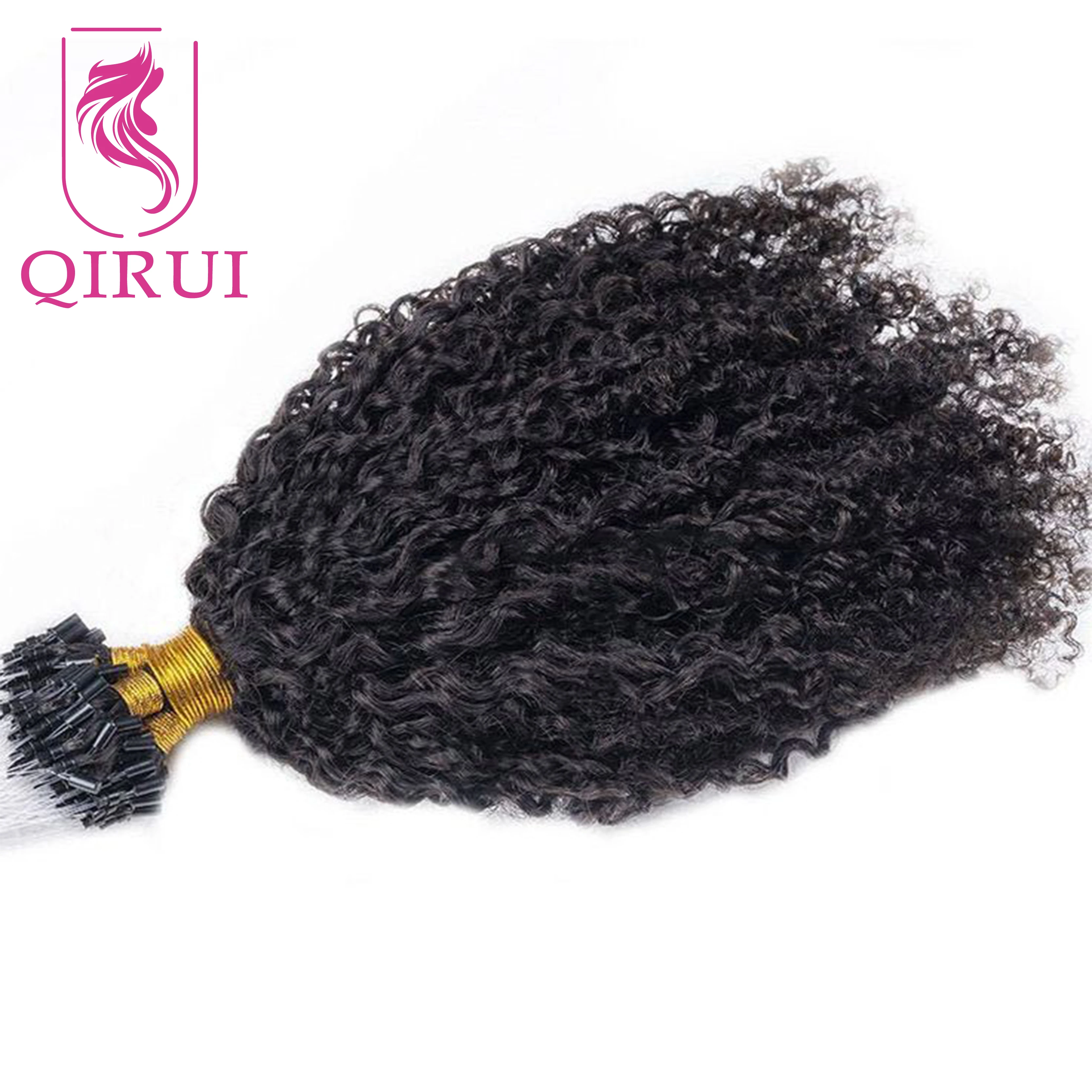 Micro Loop Human Hair Extensions Sassy Curly Microlink Hair Extensions For Women Burmese Micro Ring Hair Extensions Human Hair