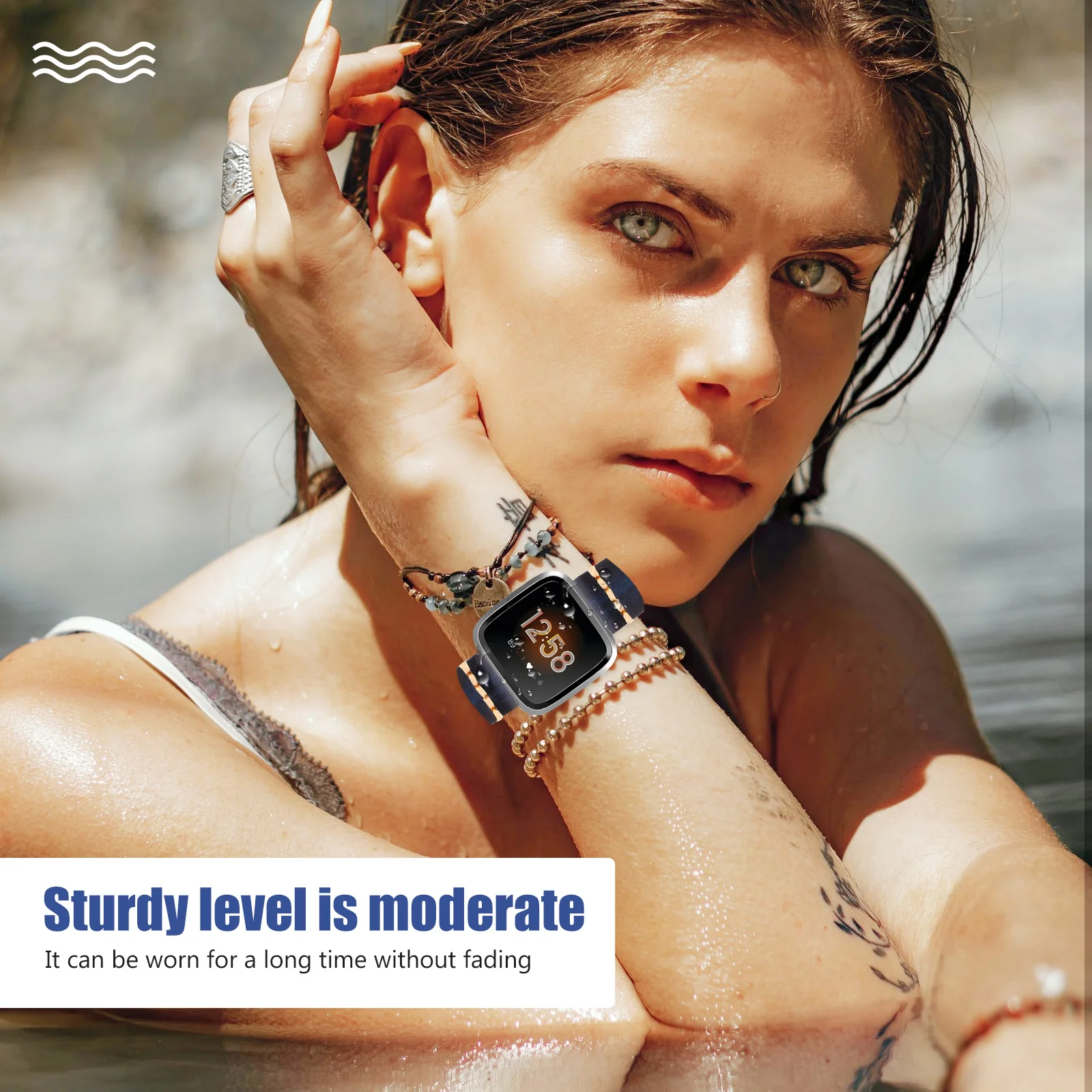 

Premium Watchband Retro Style Lightweight Breathable Band for Men Women Universal Watch Strap Replacement