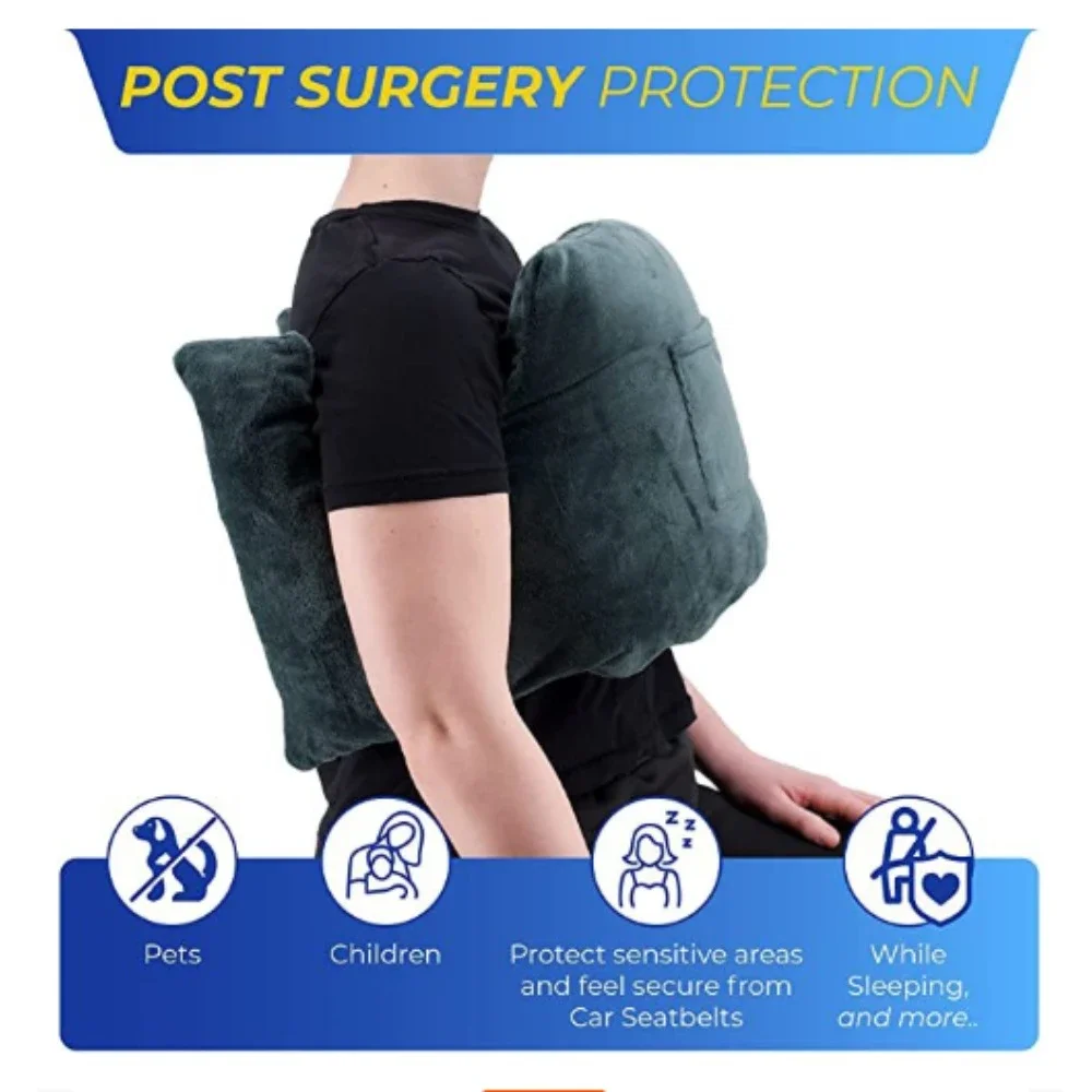 

Adjustment Post Mastectomy Pillow Good Protective Strap Soft Comfortable Post Surgery Pillows Home Hospital Car Health Cares New