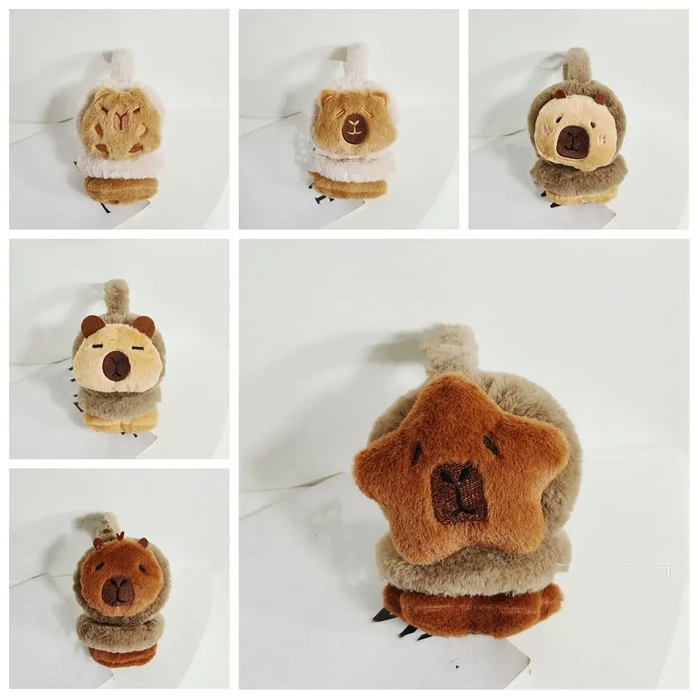 Cute Cartoon Capybara Earmuffs Windproof Keep Warm Foldable Ear Cover Earflap Thicken Children's Ear Cap Outdoor