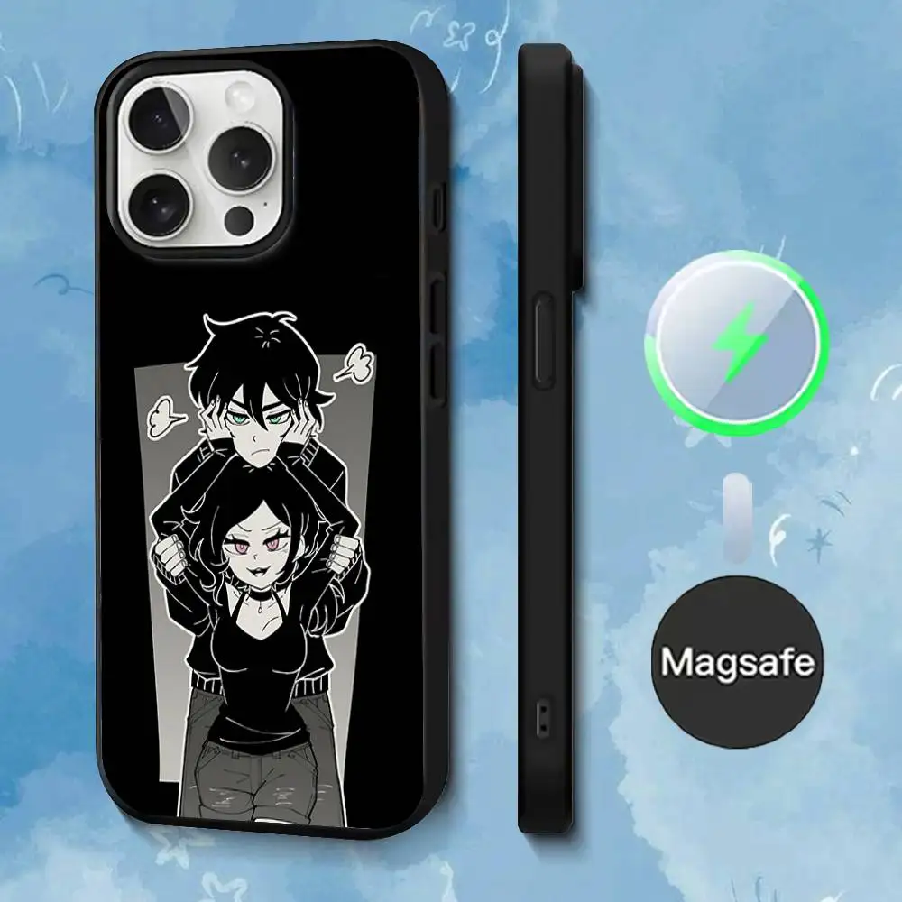 Чехол для телефона T-The Coffin A-Andy Leyley для iPhone 17,16,15,14,13,12,11, Pro, Max, Plus, Mini, SE4, E с магнитной беспроводной зарядкой Magsafe