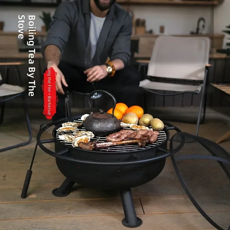 for Household Heating Grill Patio Outdoor Campfire Stove Tea Stove Firewood Grill