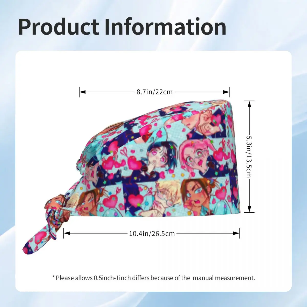 Working Caps For Unisex Alien Scenery Nurse Hat Cartoon Soft Elastic Work Scrub Cap Stylish Bandage Tie Back Design Medical Cap