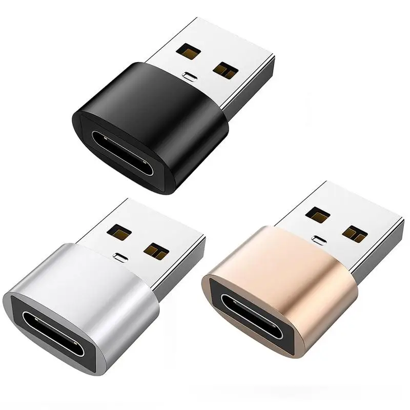 Aluminum Alloy Usb Otg Male To Type C Female Adapter Converter ForIphone 14 13 12 11 Max Mini Usb Type-c Otg Adapter