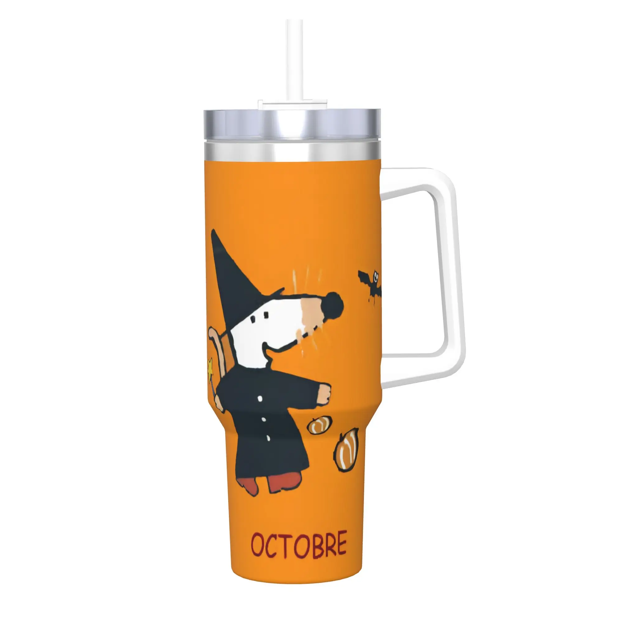 Maisy Mouse Tumbler 40oz Stainless Steel Double Wall Vacuum Insulated  Cup With Straw
