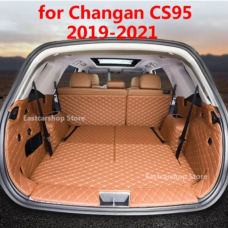 

For Changan CS95 2021 2020 2019 Car All Inclusive Rear Trunk Mat Cargo Boot Liner Tray Rear Boot Luggage Cover Accessories