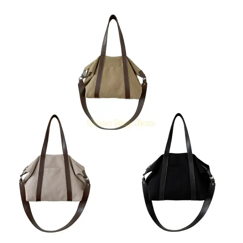 

X90D Casual Canvas Handbag for Work and Travel Practical and Lightweight Shoulder Bag Spacious Satchel Purse Crossbody Bags