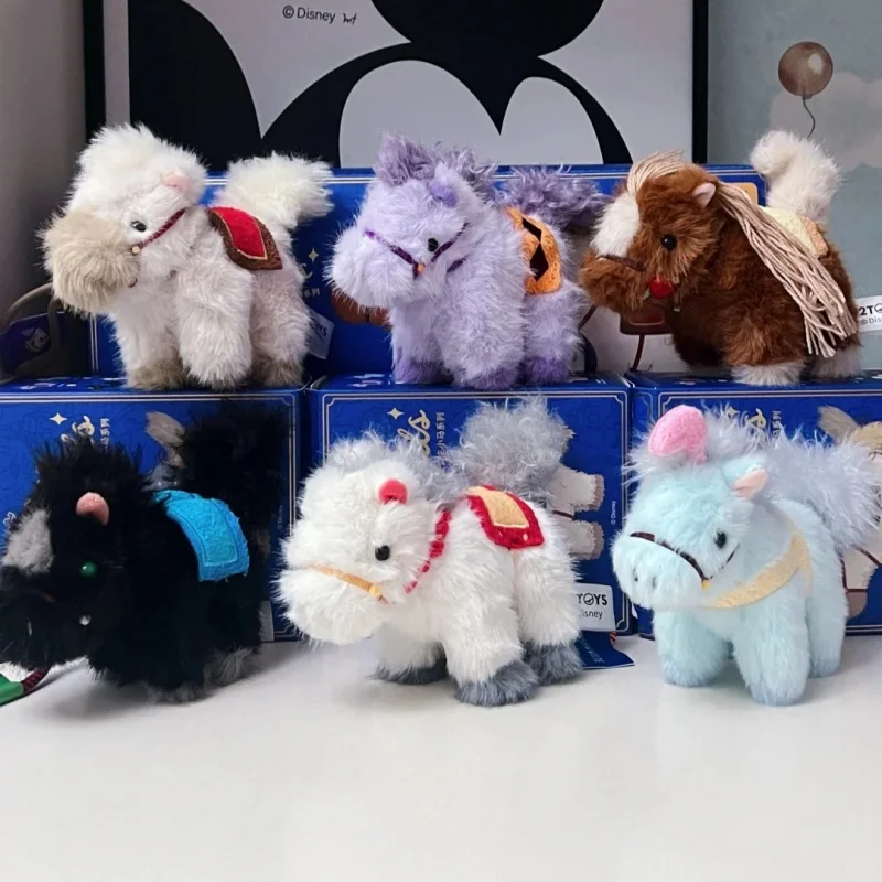 

52toys Authentic Disney Princess Pony Pals Plush Blind Box Keychain Rotatable Tail Bag Pendant Collectible Birthday Gift Toys