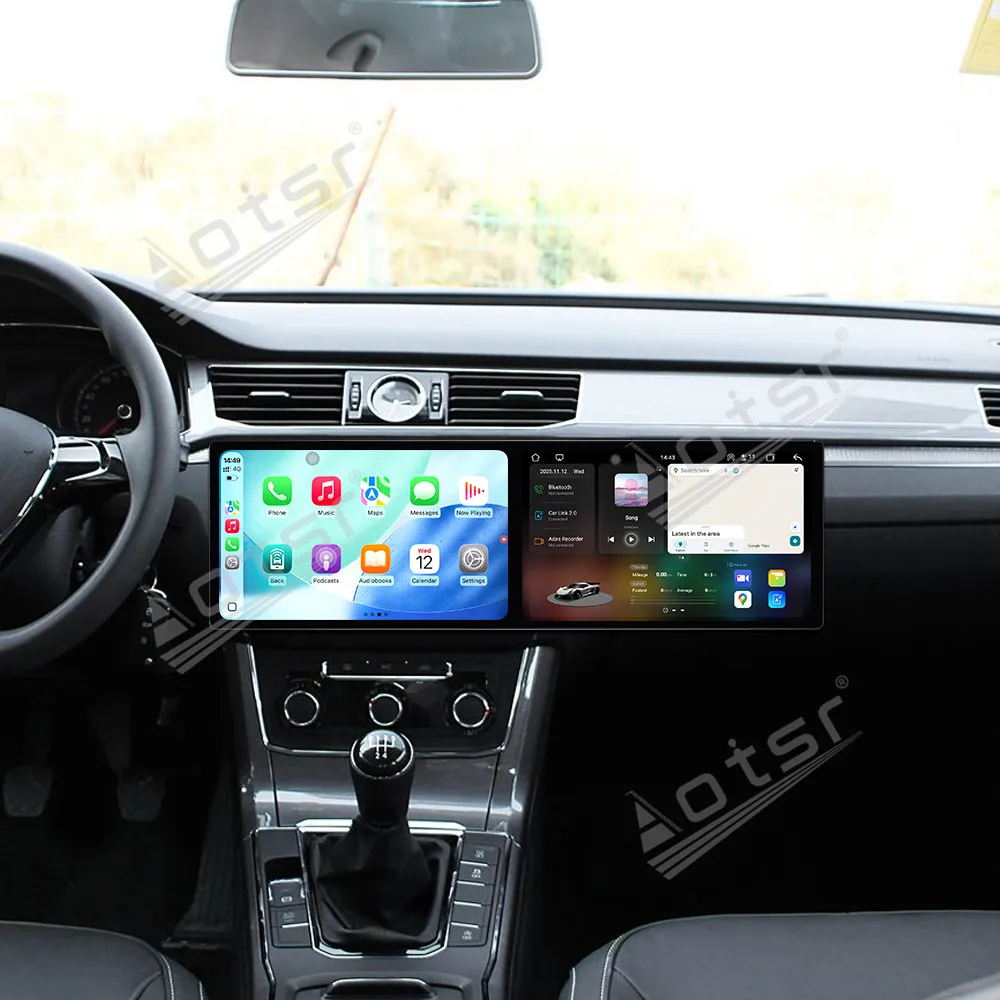 

Android 15 Dual screen 10.1” Car Multimedia Player HD Touch screen Car Radio For Volkswagen Passat 2016-2018 Car GPS Navigation