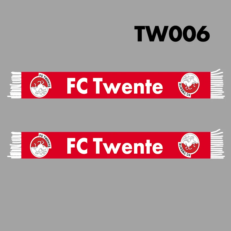 18x145cm Size Holland FC Twente Knitted Scarf for Fans TW006