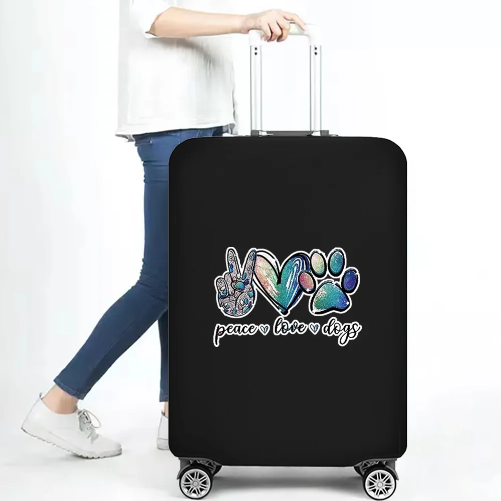 Nova mais grossa mala de bagagem de viagem capa protetora para tronco caso aplicar a 18 footprints 28-28 footprints footprints pegadas imprimir mala