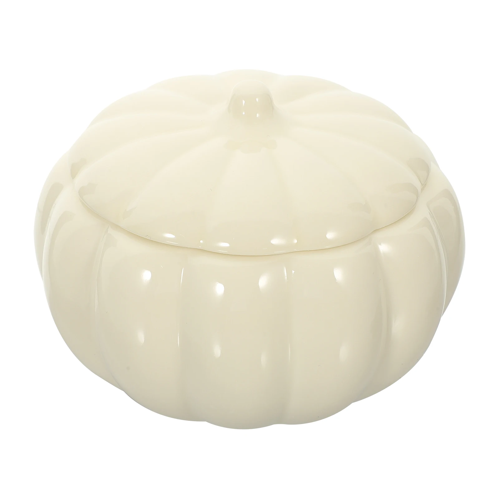 

Canisters Pumpkin Scented Candy Dish with Lid Shaped Jar Sealed Ceramic Storage Cookie Jars