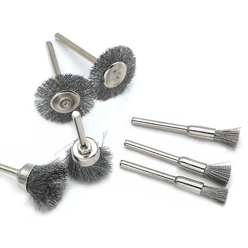 45Pc/15Pc Bàn Chải Dây Dây Thép Đánh Bóng Bánh Xe Cho Nhiều Ứng Dụng Khác Nhau Thả Vận Chuyển