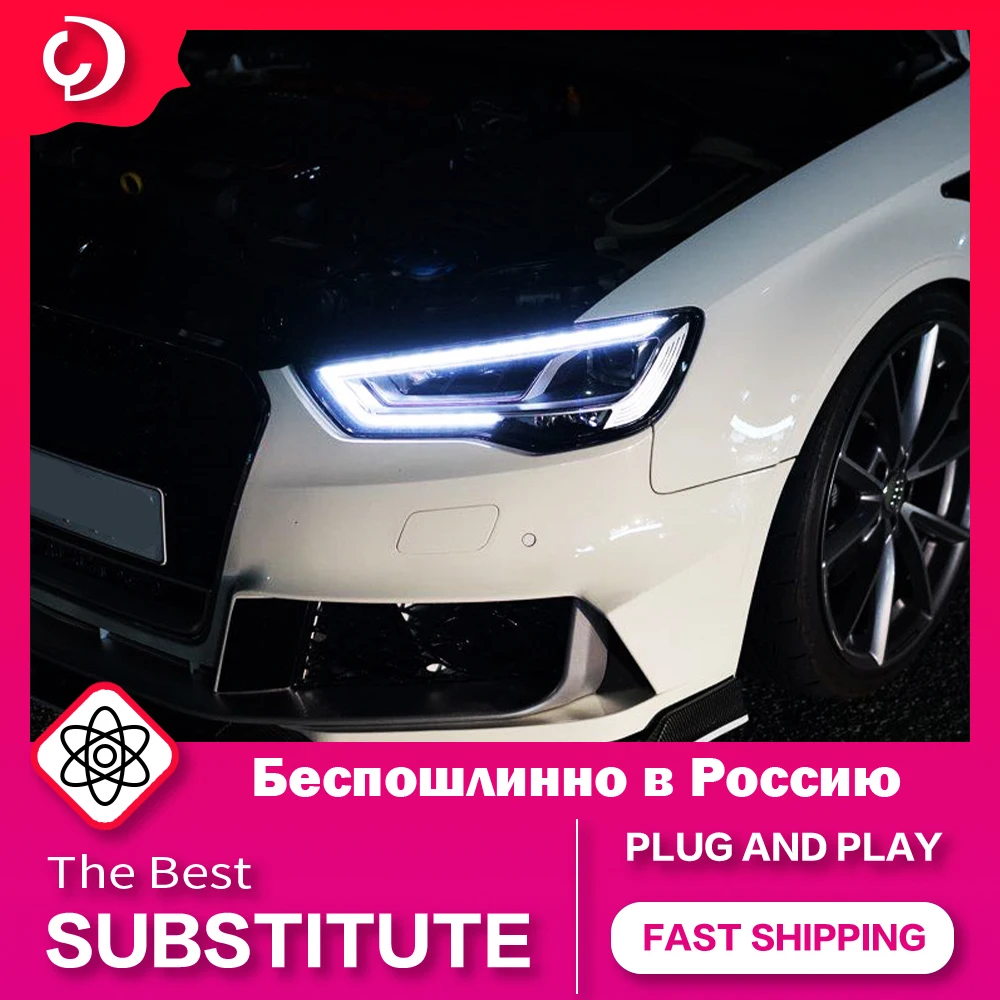 

AKD Car Styling Headlights for Audi A3 2012-2016 LED Headlight DRL Turn Signal Light Led Projector Auto Accessories