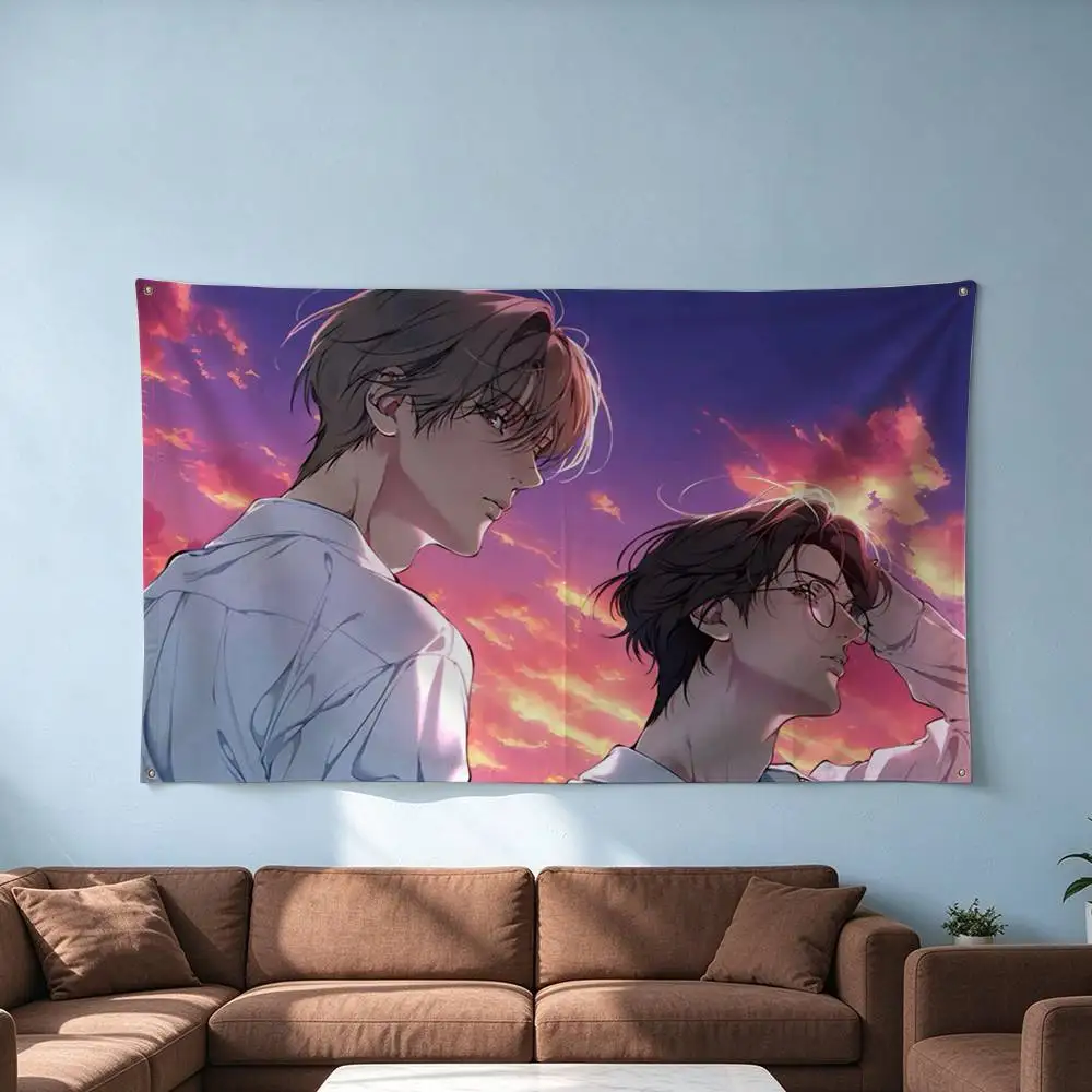 Lost in the Cloud M-Manga  Flags Wall Hanging Tapestry Outdoor Garage Room Decorative flag Background Blanket