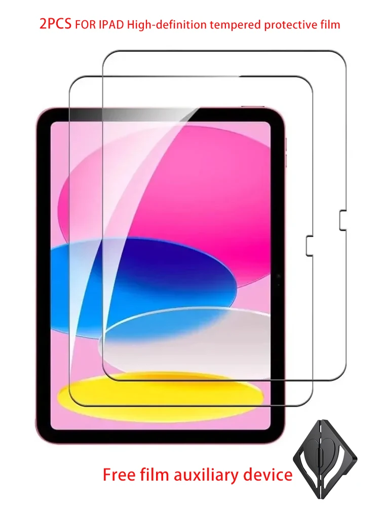2PCS HD For iPad 10th Gen 10.9 Inch 2022 A2696 A2757 A2777 Tablet Anti Scratch Protective Film Tempered Glass Screen Protector