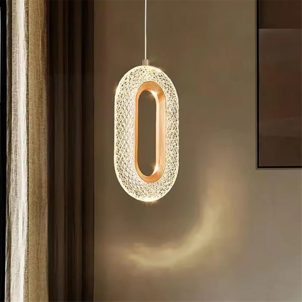 

ONCE Luxury Decorative Lighting Fixture 8W Modern Crystal LED Chandelier Chandelier for Living Room Bedroom Kitchen