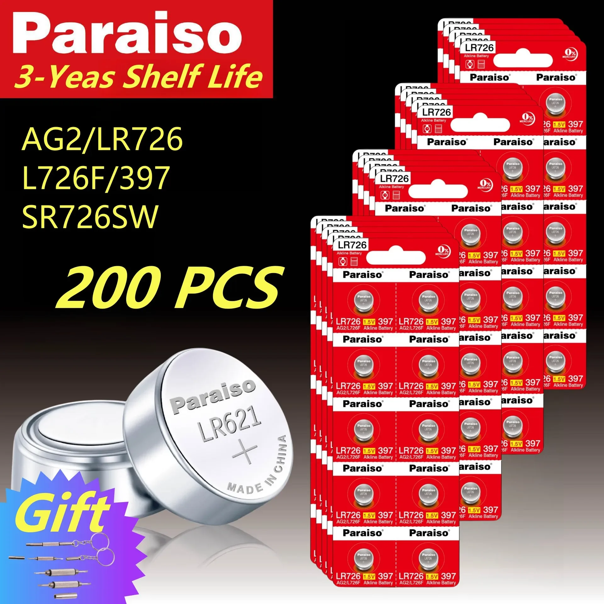 200Pcs AG2 Button C… - image