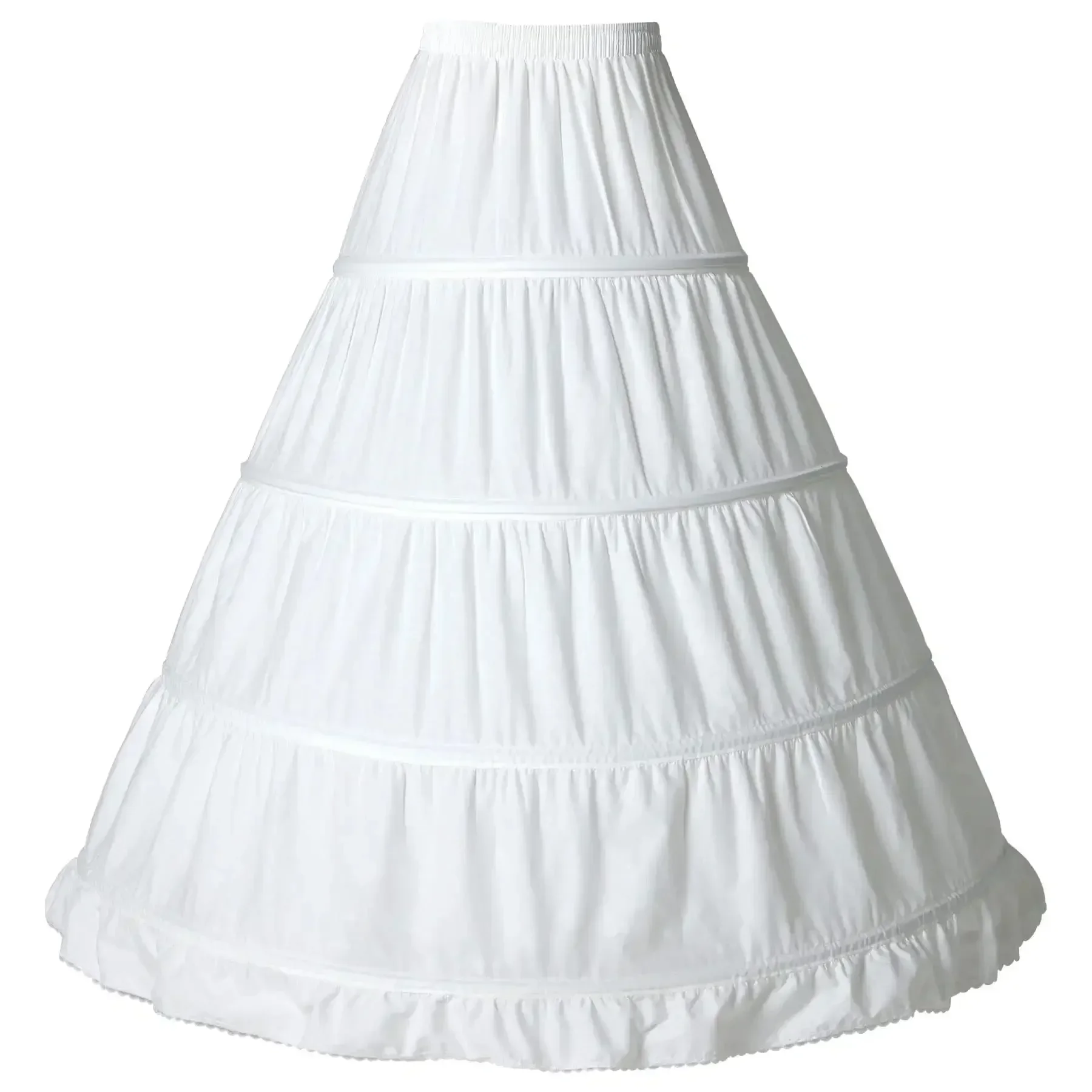 

4-кольцевая нижняя юбка для женщин, свадебное трапециевидное кринолиновое нижнее юбка, свадебное бальное платье, платье