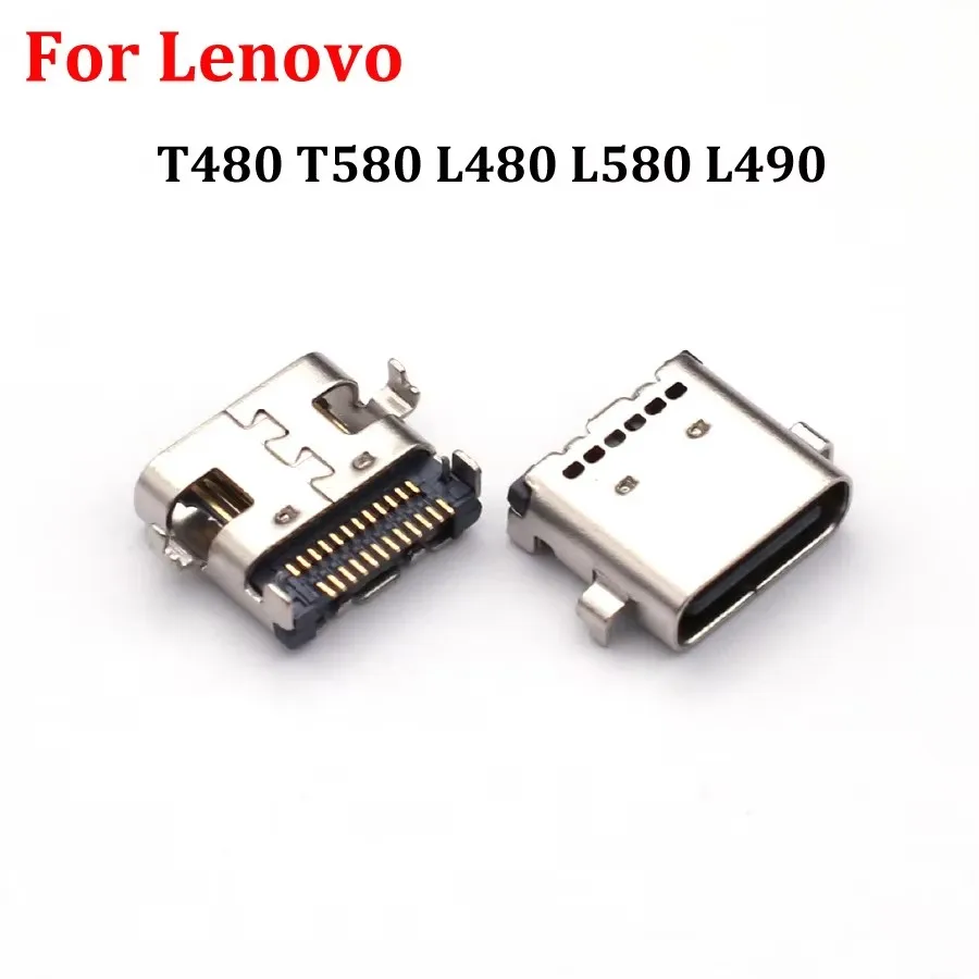 1/2/5/10PCSNEW For Lenovo T480 T580 L480 L580 L490 Type-c 24p USB C Charging Port Socket Connector Usb Jack