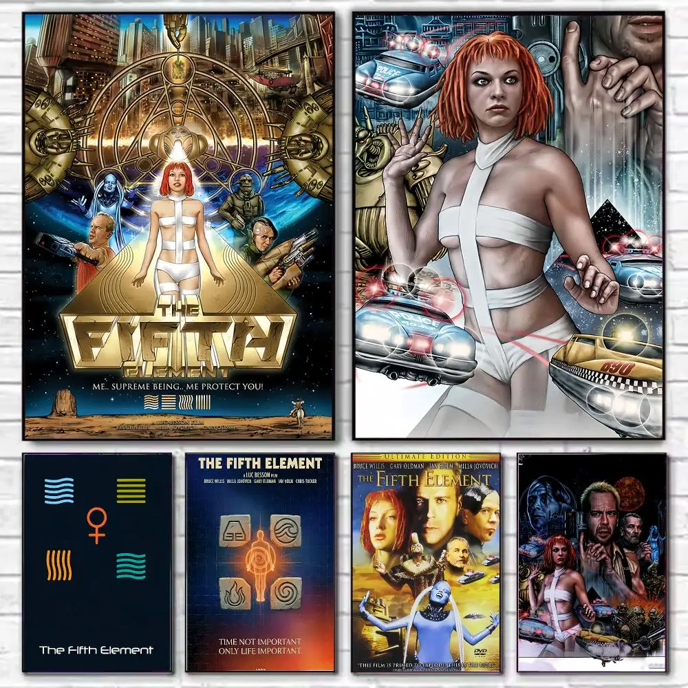 Movies T-The Fifth Element Poster Stylish Wall Art Print for Living Room Bedroom Study Office Café Home Decor Modern Gift