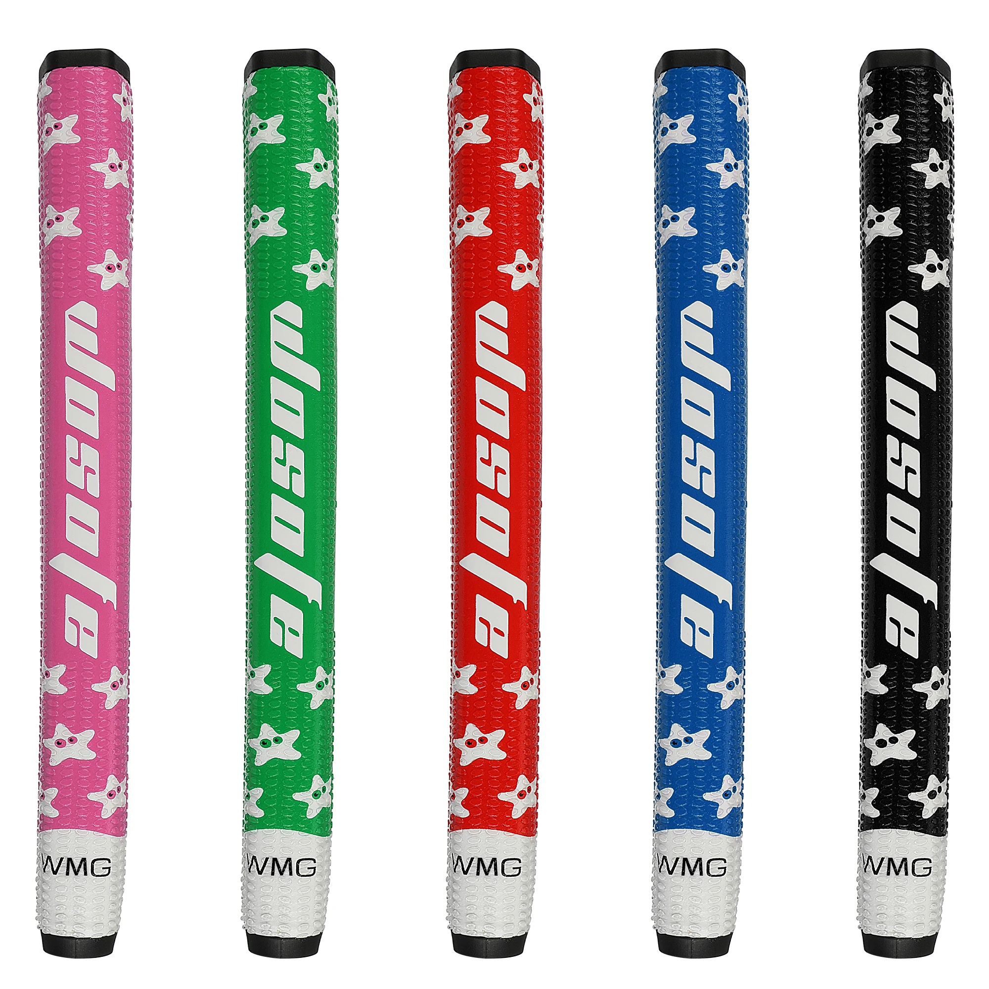 1 PC golf putter grip, featuring super anti-slip silicone particles and EVA rubber with starfish pattern, Available in 2 sizes