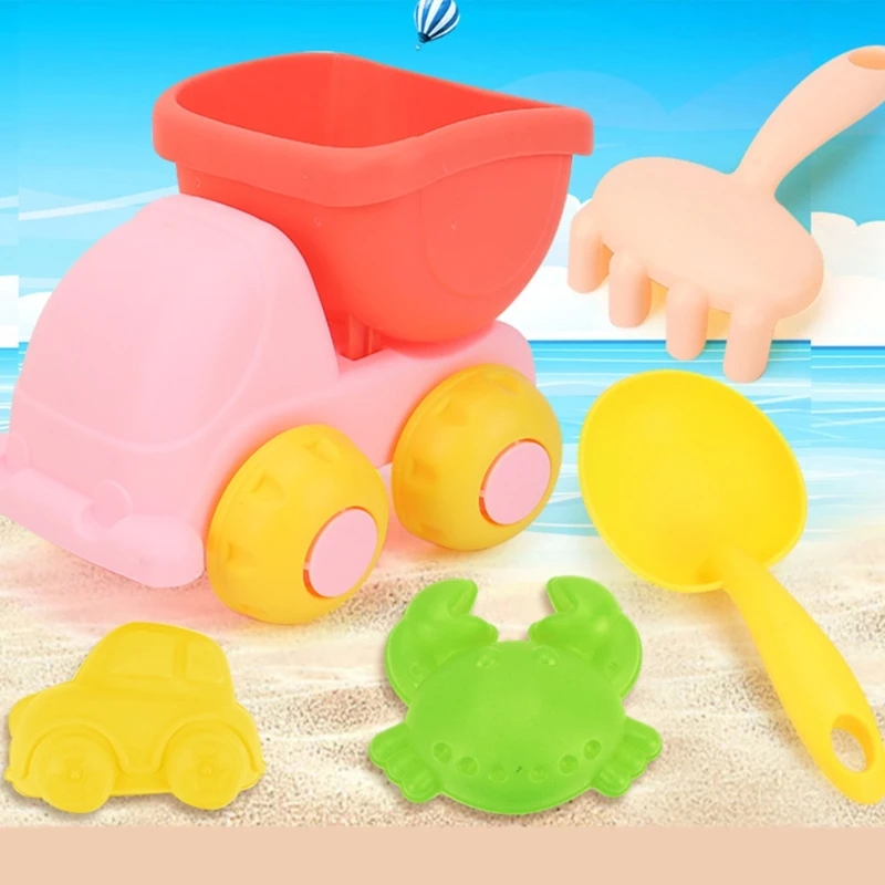 Colorful Sand Baby Birthday Gifts Baby Sand Molds Rake for Beach Kids Sand Game Tool Kids Summer Outing Supplies