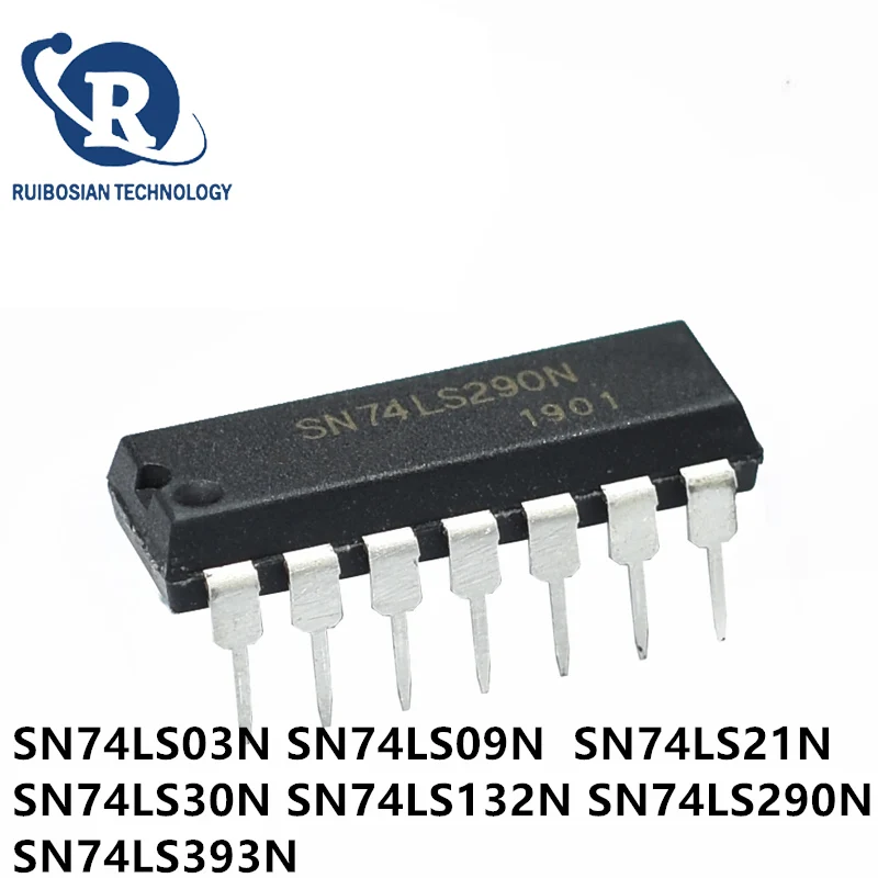 10PCS SN74LS03N DIP-14 SN74LS09N SN74LS21N SN74LS30N SN74LS132N 74ls393