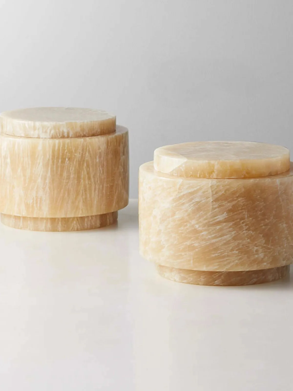 Modern Light luxury Creative Design Natural Marble Storage Jar Living Room Key Jewelry Storage Box Advanced Decoration Ornaments