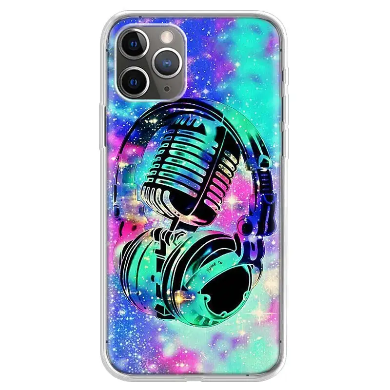 DDJ DJ Music Phone Case For iPhone 17 Air 11 13 Mini 14 15 Plus 16 12 Pro Max 16E SE 7 8 Pattern Soft TPU Back Cover  17 Air 11