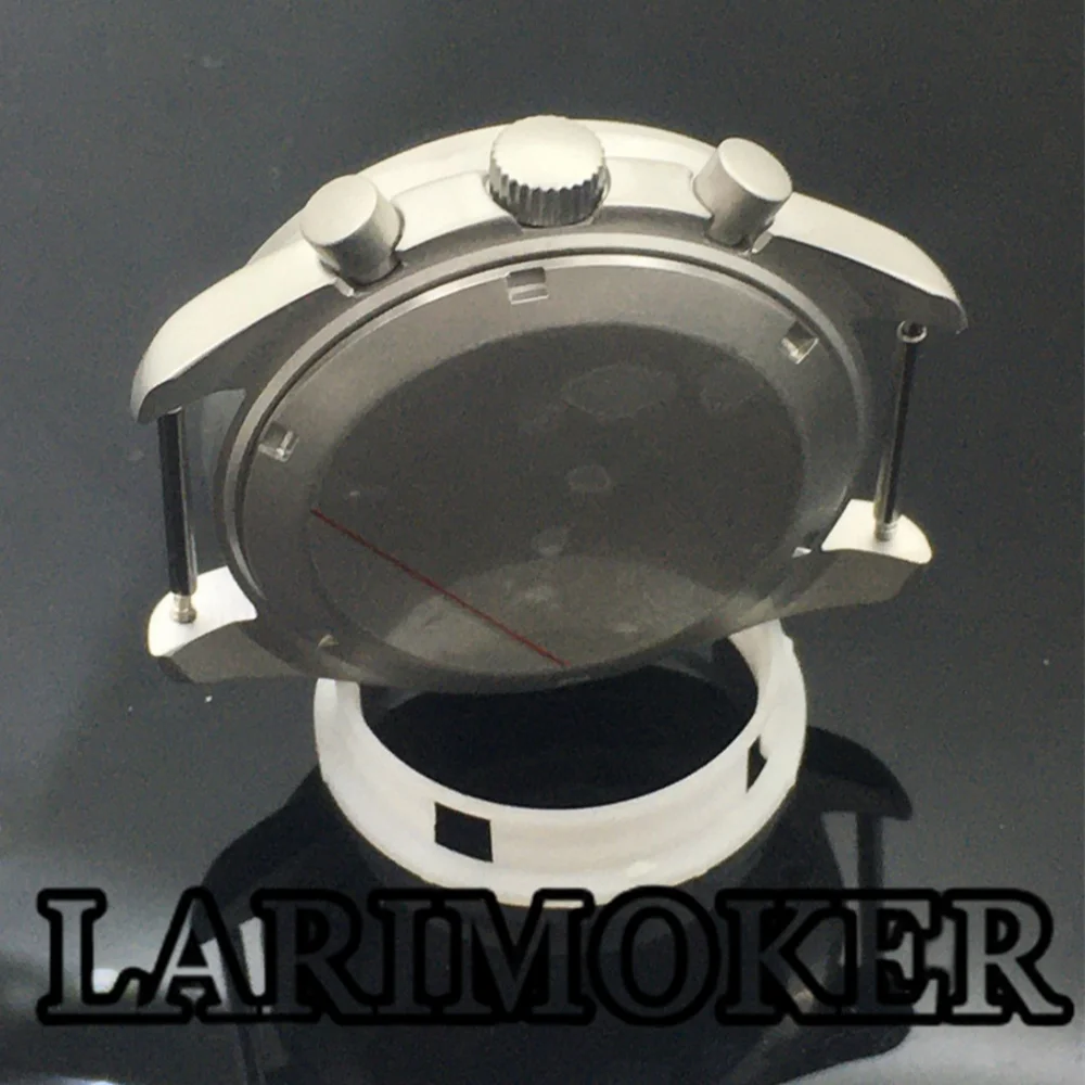 LARIMOKER 40 مللي متر حافظة ساعة فضية مع 38.5 مللي متر أزرق أحمر فضي أخضر أسود مدي لملحقات ساعة حركة الكوارتز VK63