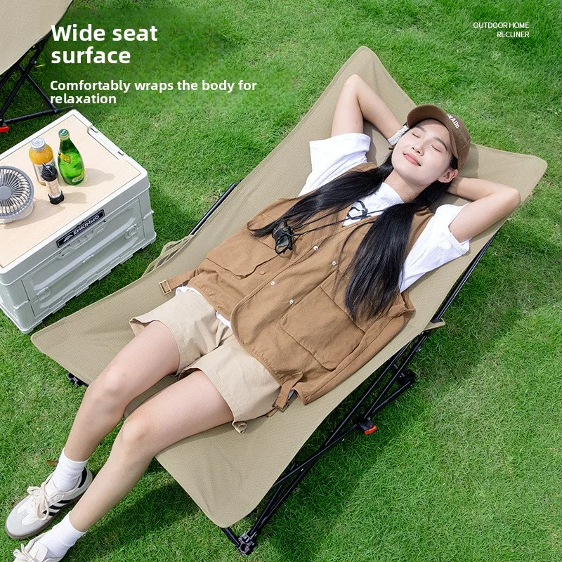 Outdoor folding chair Moon chair Camping stool Portable table and chair Office lunch break recliner