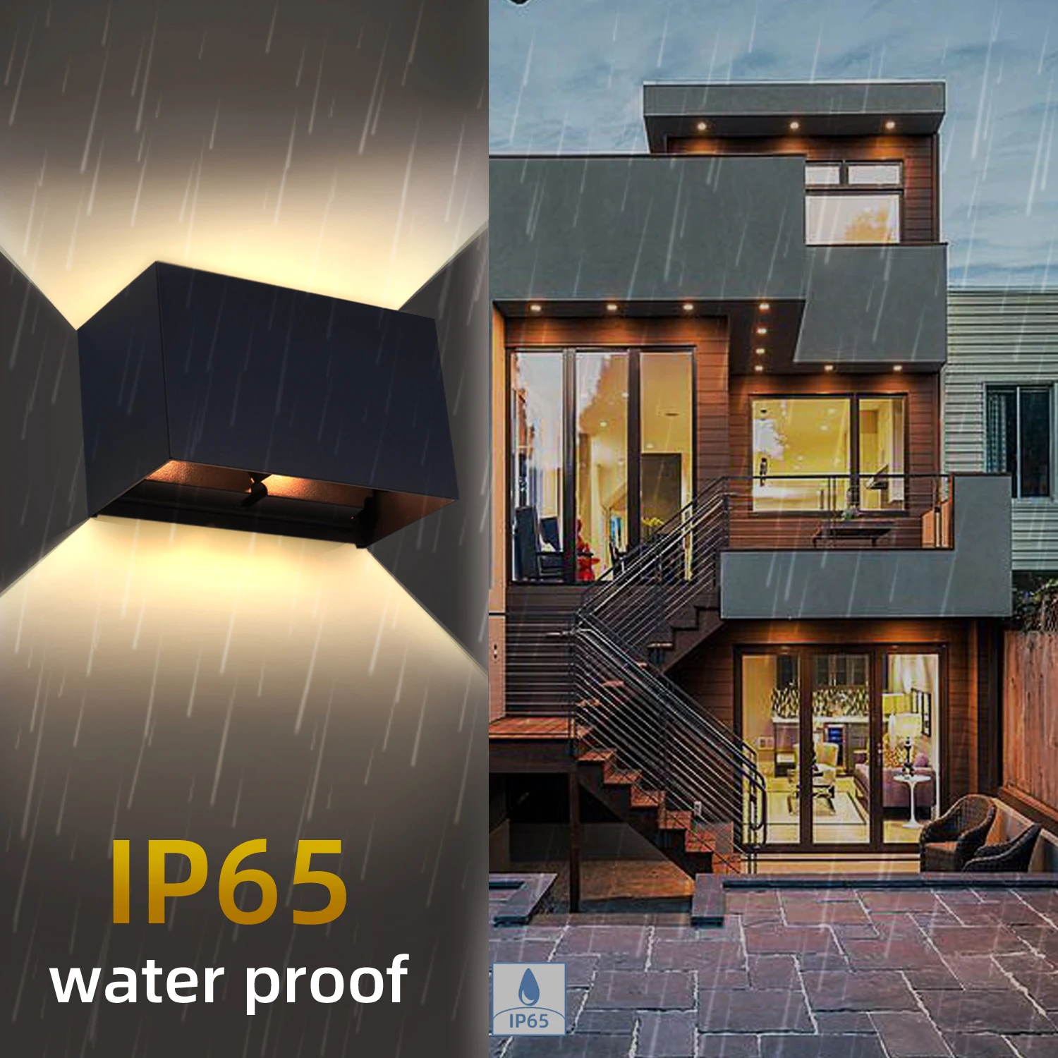 Outdoor Waterproof LED Wall La - Outdoor Lighting Glass Replacement 评论和价格