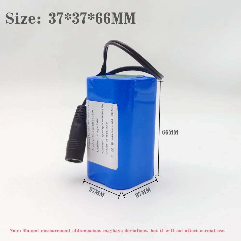 2S2P 7.4 فولت 6800 مللي أمبير بطارية ليثيوم أيون للتحكم عن بعد/RC قارب طعم سمك batteryT1882011-5 T888 V007 H18 C18