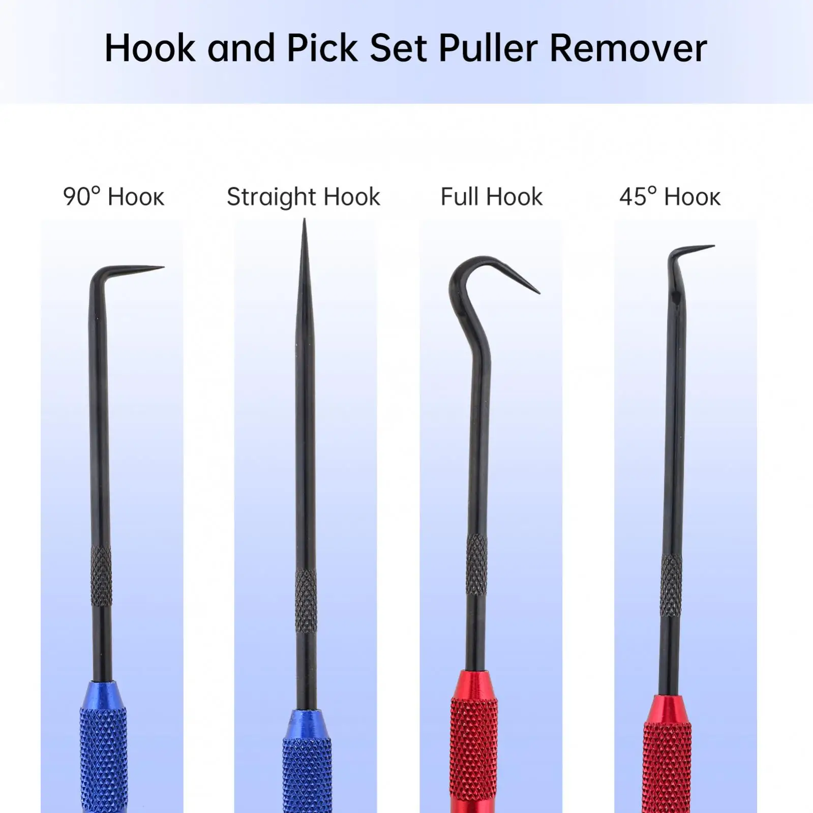 2 pcs Hook Pick Set Removable Seal Puller Tool for Car Auto Oil Seal/O-Ring Seal Gasket