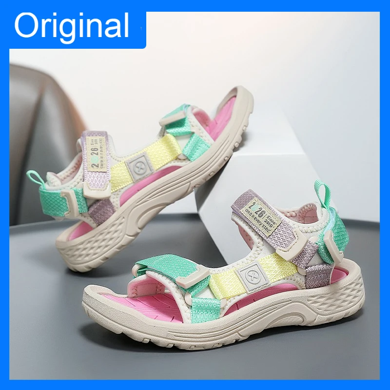 

Children Sandals Summer New Open Toed Outdoor Sports Sandals Comfortable Odor Proof Campus Leisure Walking Sandals for Boy Girls
