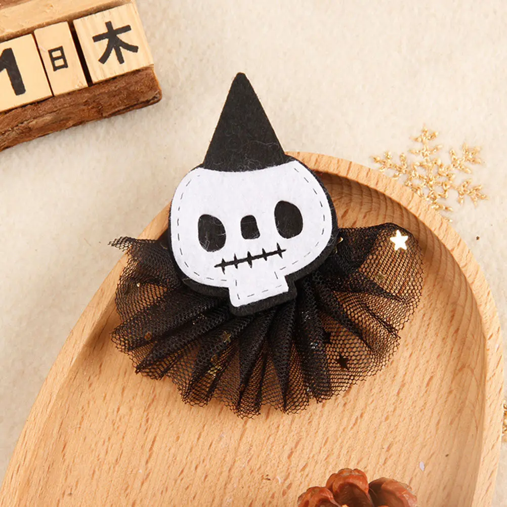 

4Pcs Halloween Hair Clips Fabric Metal Hairpins for Women Party Cosplay Unique Cute Hair Accessories Halloween Hairpin
